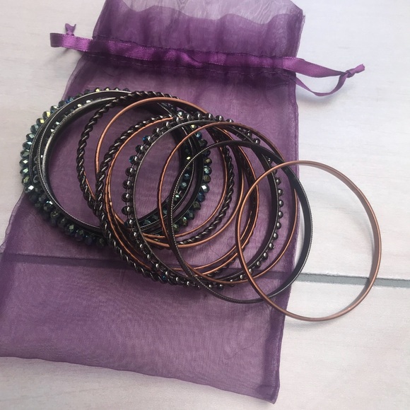 Multicolored Set of 13 Bangles VEUC - Picture 2 of 3